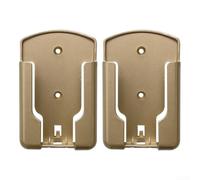 Wall Mounted Remote Control Holder 2 Pack No Drill Storage for TV AC Office - ABS Caddy White Black Gold Grey 9.9x6.5x3cm(gold)