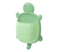Wall Mounted Remote Control Holder Cute Turtle Toothbrush Toothpaste Holder Wall Mounted with Bottom Hook, Bathroom Storage Box, Wall Mount Organizer Little Clutter