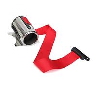 Wall Mounted Retractable Barrier - 16.4ft Safety Belt with Locking Button & Safe Braking System, ABS Case for Crowd Control & Event Management