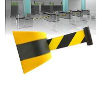Wall Mounted Retractable Belt Barrier, 5M Magnetic Retractable Barrier with ABS Case, Automatic Locking for Crowd Control