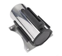 Wall Mounted Retractable Queue Barrier Strip with Stainless Steel Housing and Nylon Tape for Organizing Lines in Banks, Schools, and Public Venues (Black 2m)