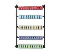 Wall-Mounted Ribbon Storage Organizer Heavy Duty Fabric Roll Rack for Craft Room Sewing Flower Cake Shop