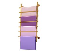 Wall Mounted Ribbon Storage Rack Metal Scarf Holder 31.4in Wrapping Paper Organizer for Florists Gift Shops & Retail StoresEfficient Space Saver