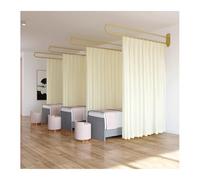 Wall Mounted Room Divider with U-S Metal Support - Stylish Privacy Partition for Wellness Centers Elegant Wall Hanging Drapes for Enhanced Space Separation and Aesthetic Appeal