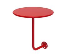 Wall-mounted Round Bar Table - L-shaped Stainless Steel Side Table for Modern Floating Drink, Space Saving for Cafe, Pub, Milk Tea Shops, and Dessert