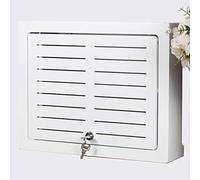 Wall-Mounted Router Shelf Storage Box - Secure Hub Information nizer Weak Current Box Cover with Lock Space-Saving Wall Storage Solution for Home & Office.