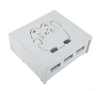 Wall Mounted Router Storage Box WiFi Organizer Decorative Network Equipment Holder Cable Management System for Living Room Office TV Accessories(A)