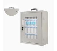 Wall-Mounted Safe for Cell Phones, 60 Slot Steel Storage Cabinet, Secure Solution for Home, Office, School & Events, 24 Slot Design for Enhanced Organization