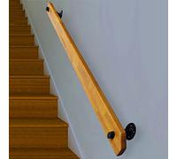 Wall Mounted Safe Nonslip Support Rod for SeniorsAdjustable Length 1ft20ft Ideal for Indoor Villa & Loft Wooden Corridor Railing Secure Grip Assistance