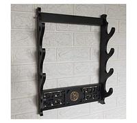 Wall-Mounted Samurai Sword Stand, Padded Display Rack for Katana and Weapons, Sturdy Holder for Home Decor and Collectibles