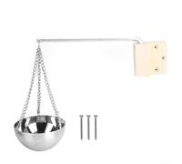 Wall Mounted Sauna Essential Oil Holder with Metal and Wooden Components for Easy Use
