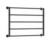 Wall Mounted Scarf and Tie Display Rack, 5 Tier Metal Storage Shelf for Home and Retail, Perfect for Craft Rooms, Bedrooms, and Florists