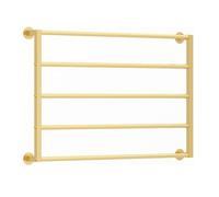 Wall Mounted Scarf and Tie Display Rack, 5 Tier Metal Storage Shelf for Home and Retail, Perfect for Craft Rooms, Bedrooms, and Florists
