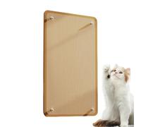 Wall-Mounted Scratcher - Cat Scratching Post| Sisal Mat Pad | Indoor Cat Bed | Traceless Stickers Screws Included | Furniture Protection Entertainment Activity Rug for Pets Furry Friends