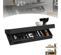 Wall-Mounted Secret Shelf Storage - Concealed Floating Gun Safe for Weapons - Compact Storage Box for Living Room, Office, and Bedroom