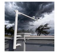 Wall-mounted Security Camera Mounting Bracket Extender Pole Long, Detachable Outdoor Surveillance Camera Pole, All-weather Surveillance Post Stand(A,4.9ft/150cm)