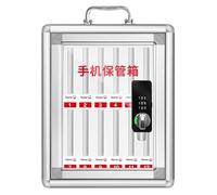 Wall Mounted Security Phone Box with Combination Lock Aluminum for Office School Gym Classroom Secure Storage Solution for Devices