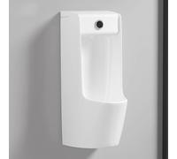 Wall Mounted Sensor Flush Urinal for Bathroom, Commercial Anti-Odor Splash-Proof Design, High Efficiency Water Saving