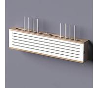Wall Mounted Set Top Box Rack 80cm Living Room WiFi Router Shelf Stylish Wall Cabinet for Organized Home Entertainment Space Saving Storage Solution