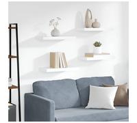 Wall-Mounted Shelf 50x23x3.8cm White Engineered Wood Floating Modern Durable XL