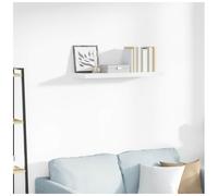 Vidaxl Floating Wall Shelf High Gloss White 80X23.5X3.8 Cm Mdf