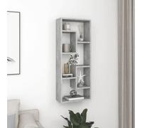 Vidaxl Wall Shelf Concrete Grey 36X16X90 Cm Engineered Wood