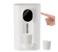 Wall Mounted Shot Dispenser - Compact Alcohol Pouring System, Double Magnetic Cup Holder | Stylish Drink Station Design, Home Bar Gift for Men Women, Control Tap, Drink Dispenser