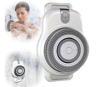 Wall-Mounted Shower Back Scrubber, Electric Body Scrubber with 7 - inch Brush Head, 360° Automatic Rotation, Smart Exfoliating Brush for Deep