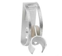 Wall Mounted Shower Head Holder, Adjustable Aluminum Bracket for Bathroom, No-Drill Installation for Handheld Sprayer and Bath Accessories, Silver, 78 x 70 mm