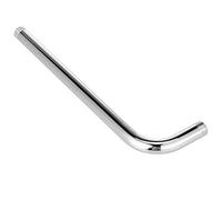 Wall Mounted Shower Head Set with 40cm Chrome Plated Extension Arm - Fixed Pipe Shower Accessories for Home Bathroom & Stylish Design