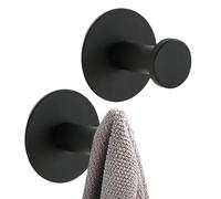 Wall Mounted Shower Hook | Heavy Duty Steel Metal Body | Set of Two Wall Hooks with Rust Resistant Coating and Elegant Look | Multipurpose Towel Appointment