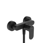 Hansgrohe Rebris S Single Lever Shower Mixer for Exposed Installation, Matt Black, 72640670