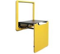 Wall Mounted Shower Seat, Wall Mounted Foldable Shoe Changing Stool Multicolor For Entryway Bathroom Hallway(Yellow)