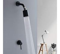 Wall-Mounted Shower Set, Rainfall Shower Head, Hidden Design, Copper, Brushed Gold, Black & Chrome Finish, Modern Bathroom Fixture, Luxury Shower Experience