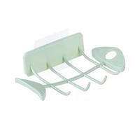 Wall Mounted Shower Soap Dish Soap Holder Wall Mounted 1 Piece Self Draining Soap Dish Sponge Holder Easy Care Design for Apartment Hotel Home