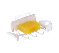 Wall Mounted Shower Soap Holder | Bathroom Shelf with Drain | Self-Draining Soap Tray | for Bathroom Shower Apartment Bedroom Hotel Kitchen Vanity Toilet