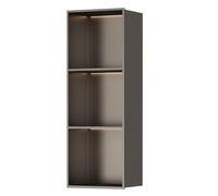 Wall-Mounted Shower with LED Light Grey 90x28x12.5cm Bathroom Sto Cabinet Single Shelving Unit for nizing Bathroom tials