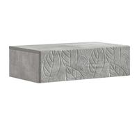 Wall-Mounted Side Table Concrete Grey Engineered Wood 59x34.5x17cm Drawer SlimHD
