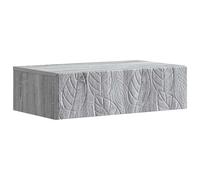 Wall-Mounted Side Table Concrete Grey 87.5x34.5x17cm Engineered Wood Slim Drawer