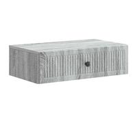 Wall-mounted side table Grey Sonoma 59x34.5x17cm Engineered Wood Compact1 Drawer