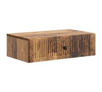 Wall-mounted Side Table Old Wood 59x34.5x17cm Engineered Wood 1 Drawer Floating
