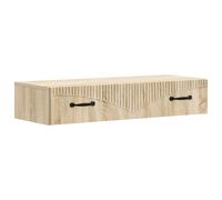 Wall-mounted side table Sonoma oak 87.5x34.5x17cm Engineered wood Slim 1 drawer