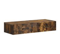 Wall-Mounted Side Table Sonoma Oak 87.5x34.5x17cm Engineered Wood Drawer Slim UK