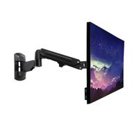 Wall Mounted Single Gas Arm Display Mount - Black