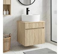 Wall-mounted Sink Vanity Sonoma Oak 49 x 44.5 x 65 cm Engineered Wood BathroomXL