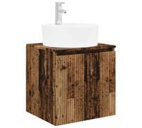 Wall-Mounted Sink Vanity Wall-mounted with Door Engineered Wood Compact vidaXL