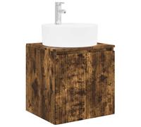 Wall-Mounted Sink Vanity Wall-mounted with Door Engineered Wood Compact vidaXL