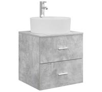 Wall-Mounted Sink Vanity with Drawer Engineered Wood Bathroom Cabinet vidaXL