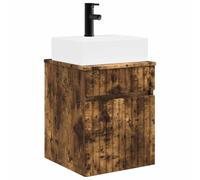 Bathroom Vanity Cabinet Sonoma Oak Engineered Wood Wall-Mounted 39x41x62.5cm new