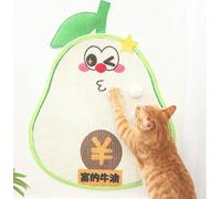 Wall-Mounted Sisal Cat Scratching Pad, Non-Trace Adhesive Sofa Protector, Durable Non-Shedding Cat Claw Board, Interactive Cat Toy for Indoor Cats